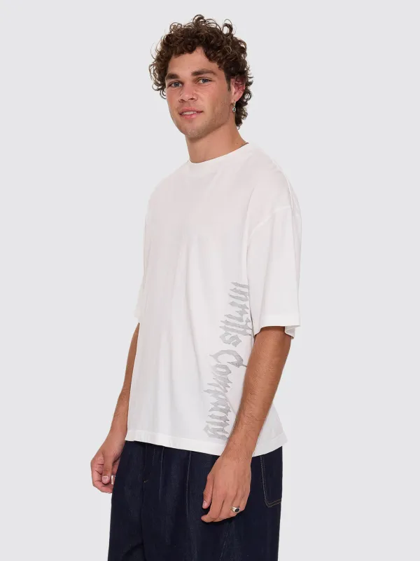 Ghost Runner Box Crop Tee - Dirty White made by Thrills