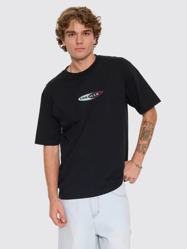 Mad Dogs Oversize Fit Tee - Washed Black made by Thrills