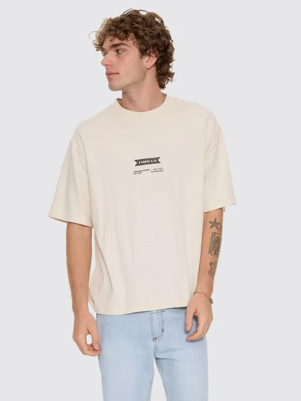 Serviced Box Crop Tee - Heritage White made by Thrills