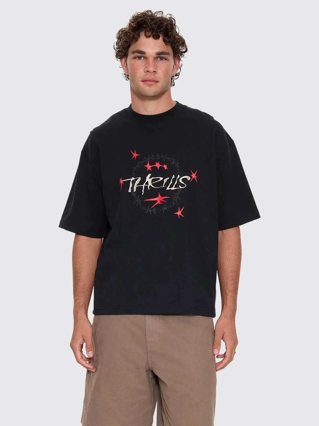 Heater Box Crop Tee - Washed Black sold by Thrills