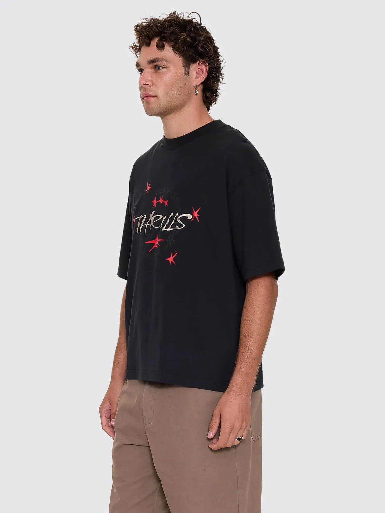 Heater Box Crop Tee - Washed Black sold by Thrills product image thumbnail 3