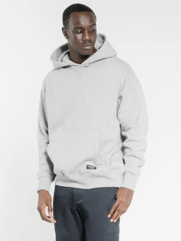 Thrills Stencil Slouch Pull On Hood - Grey Marle sold by Thrills