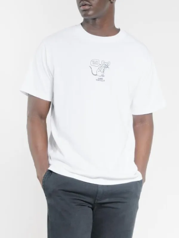 Stinkin Rat Merch Fit Tee - White sold by Thrills