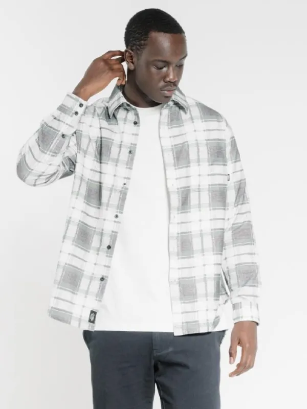 Fire Rose Oversized Long Sleeve Flannel Shirt - Black sold by Thrills