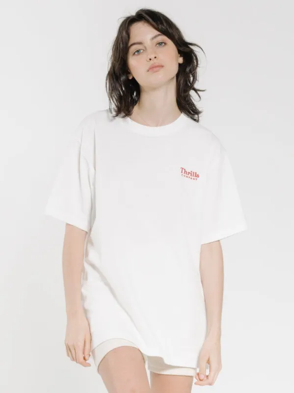 Hiatus Merch Fit Tee - Dirty White sold by Thrills