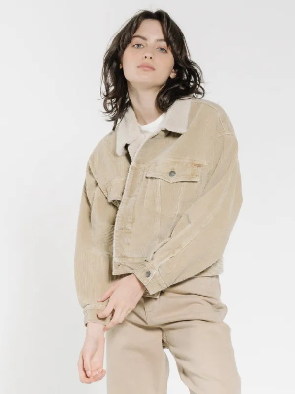 Jodie Cord Jacket - Sand sold by Thrills