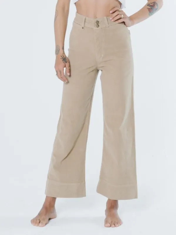 Belle Cord Pant - Sand sold by Thrills