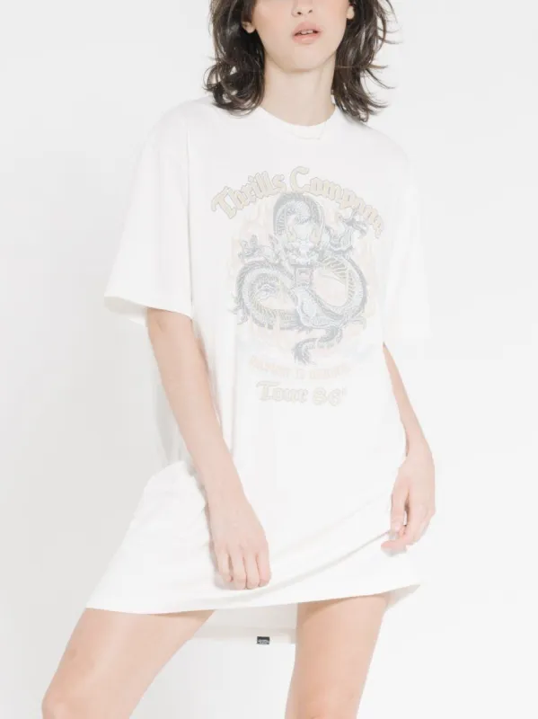 Revival Merch Fit Tee Dress - Dirty White sold by Thrills