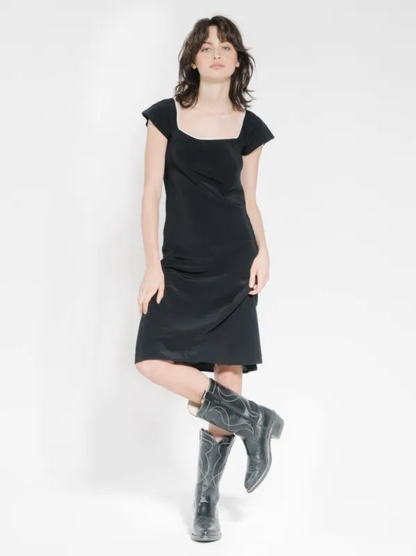Lyric Bias Dress - Black sold by Thrills