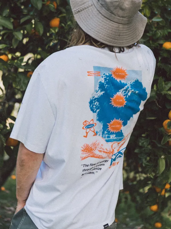 Spirit World Box Fit Oversize Tee - White sold by Thrills