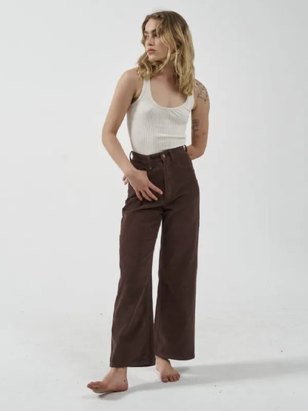 Holly Cord Pant - Postal Brown sold by Thrills