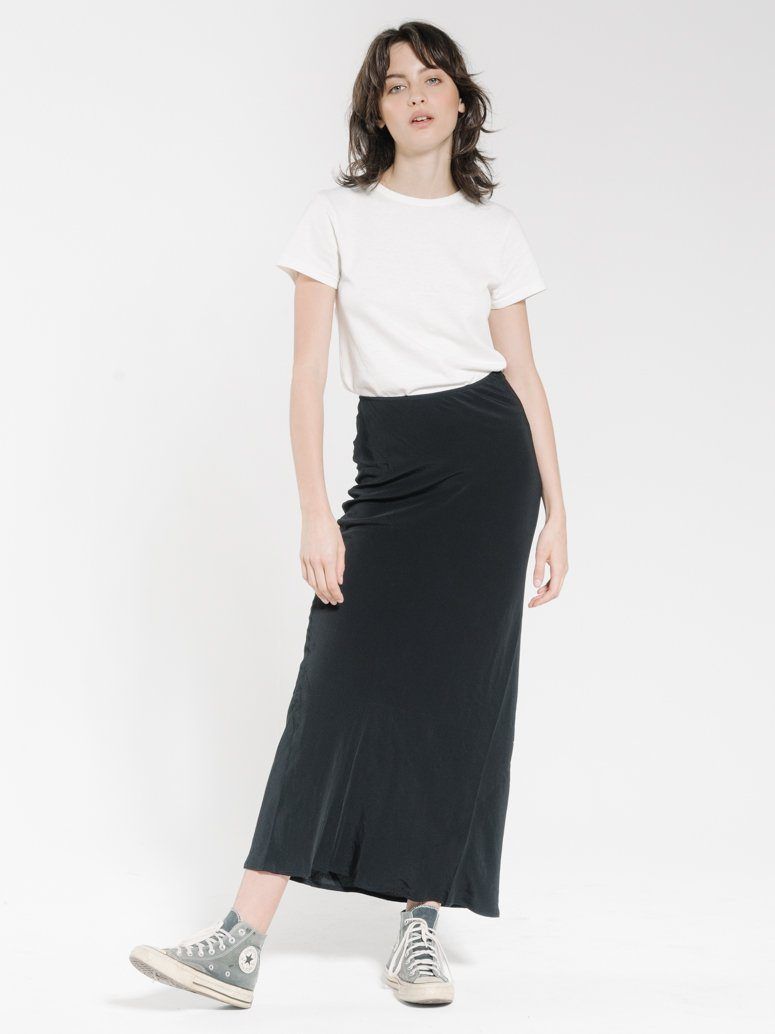 Spliced Bias Skirt - Black sold by Thrills