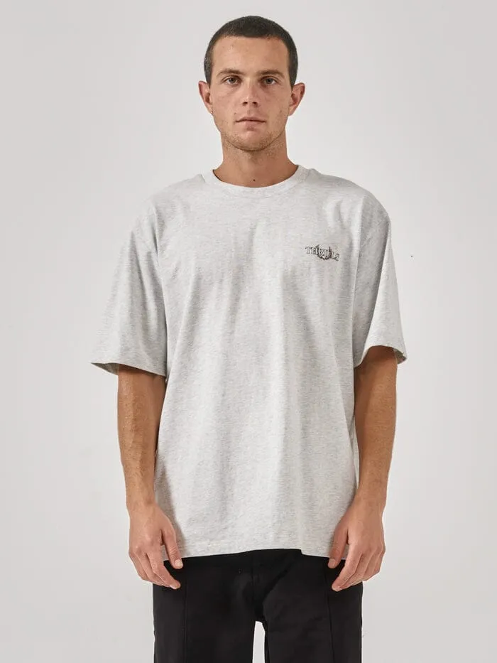 Superior Oversize Fit Tee - White Marle sold by Thrills
