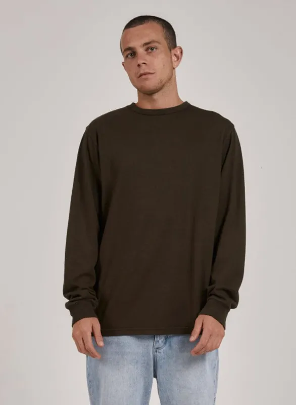 Hemp Thrills Embro Merch Fit Long Sleeve Tee - Tarmac sold by Thrills