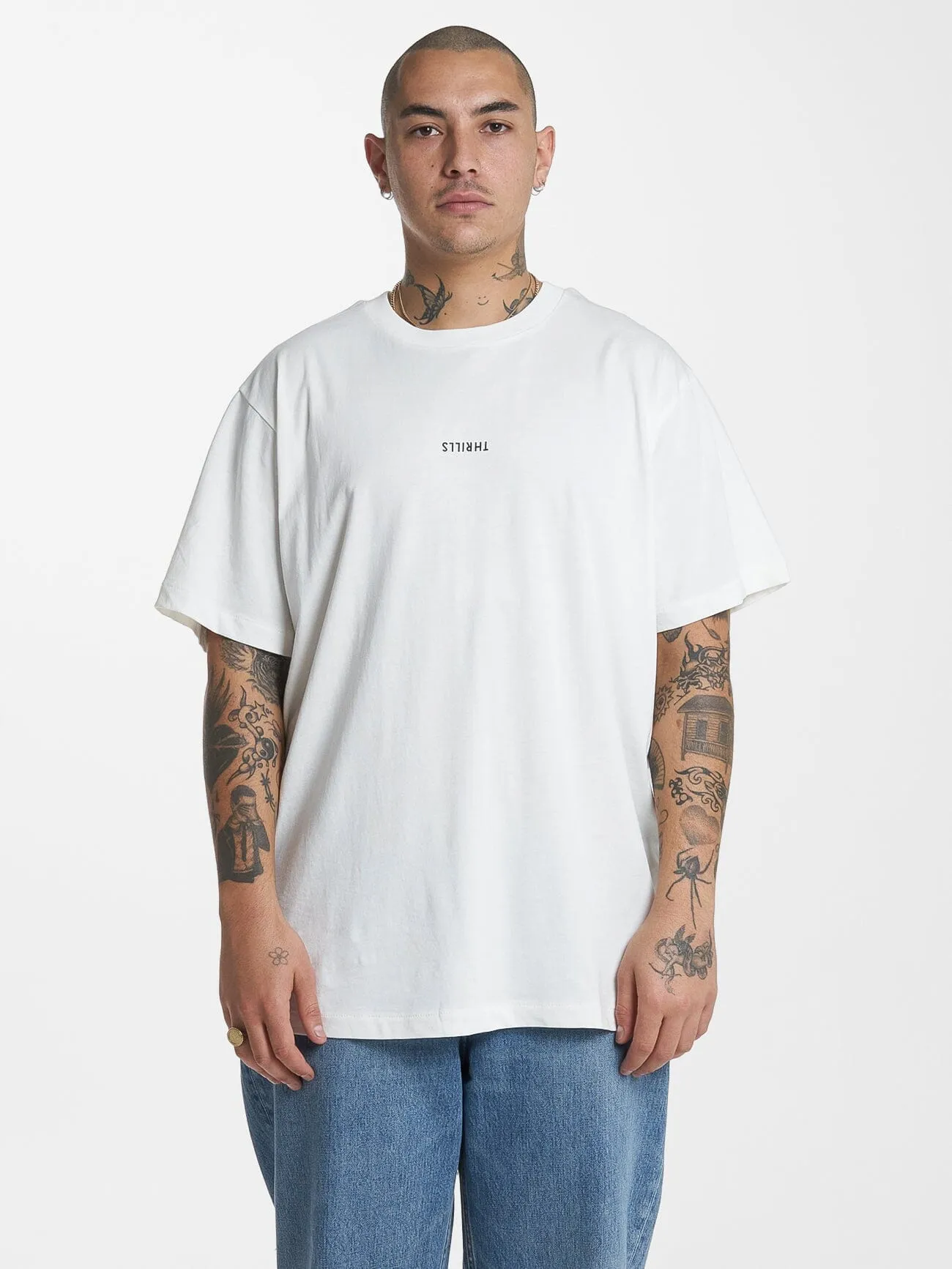 Minimal Thrills Merch Fit Tee - Tofu sold by Thrills
