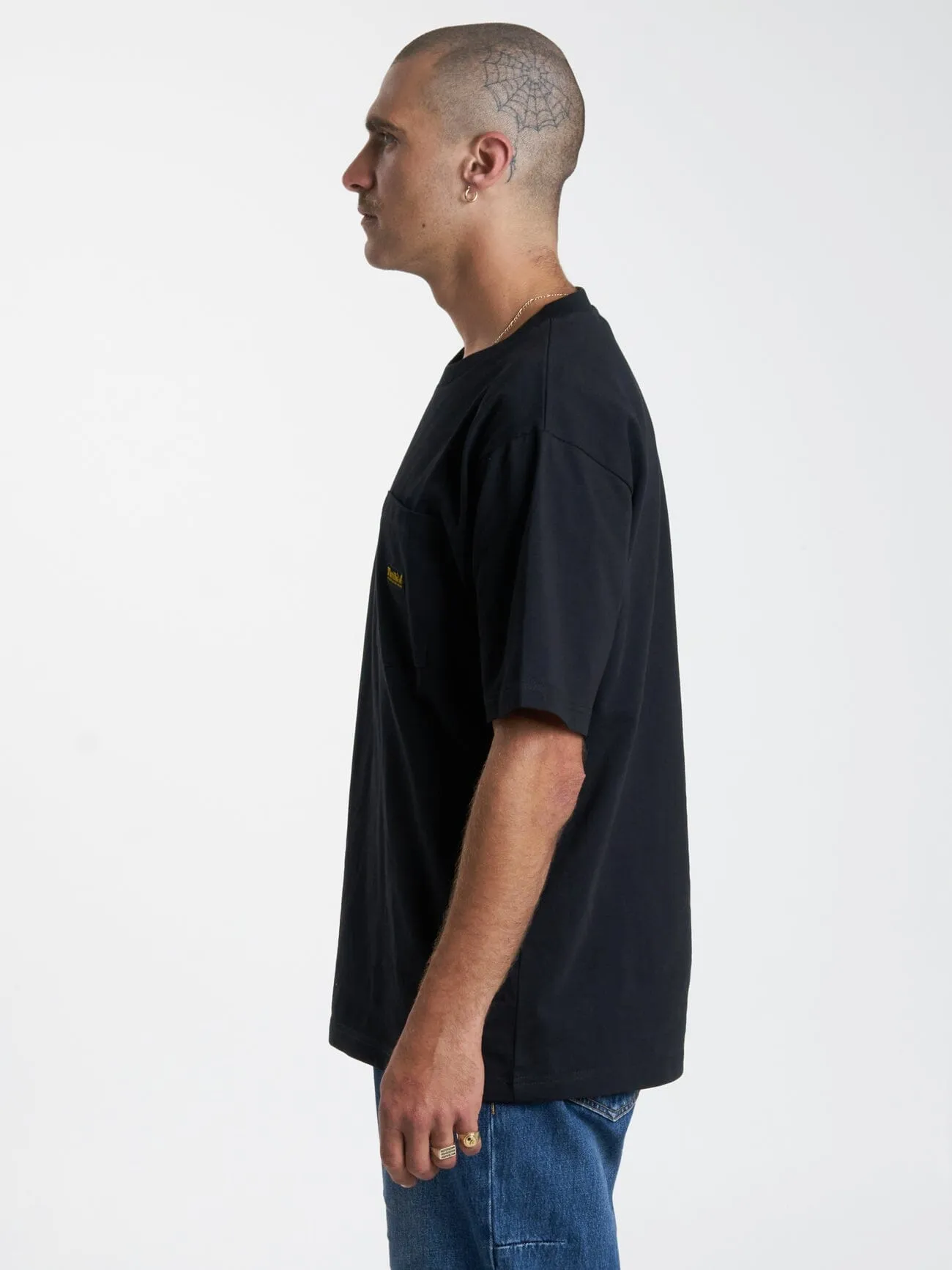 Thrills Union Oversize Fit Pocket Tee - Black sold by Thrills product image thumbnail 3