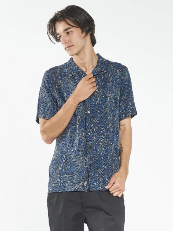 Mutations Bowling Shirt  - Blue Indigo sold by Thrills