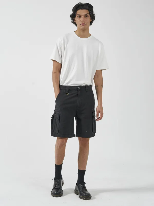 Slacker Union Cargo Short - Black sold by Thrills