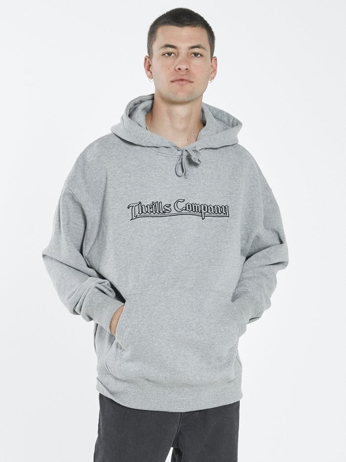 Knights Slouch Pull On Hood - Grey Marle sold by Thrills