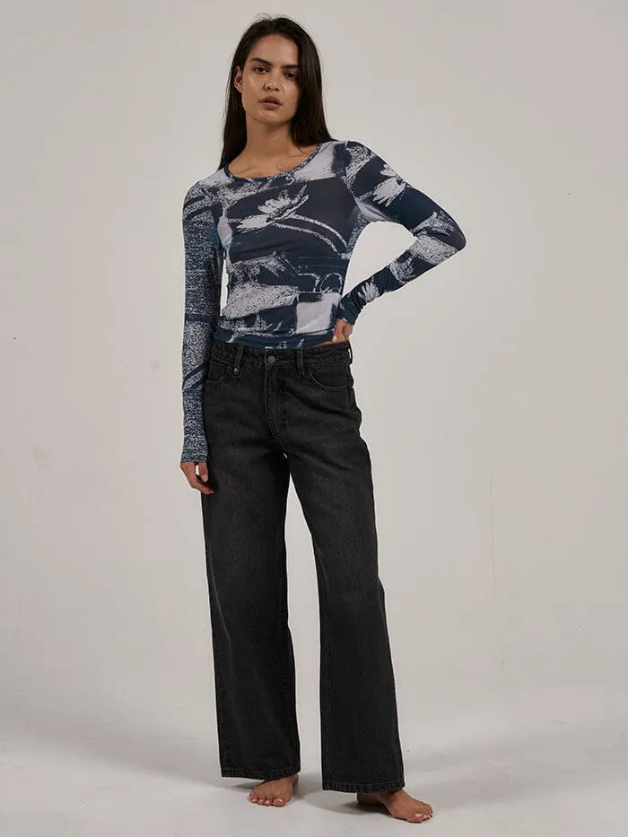 Alchemy Long Sleeve Mesh Top - New Teal sold by Thrills product image thumbnail 5