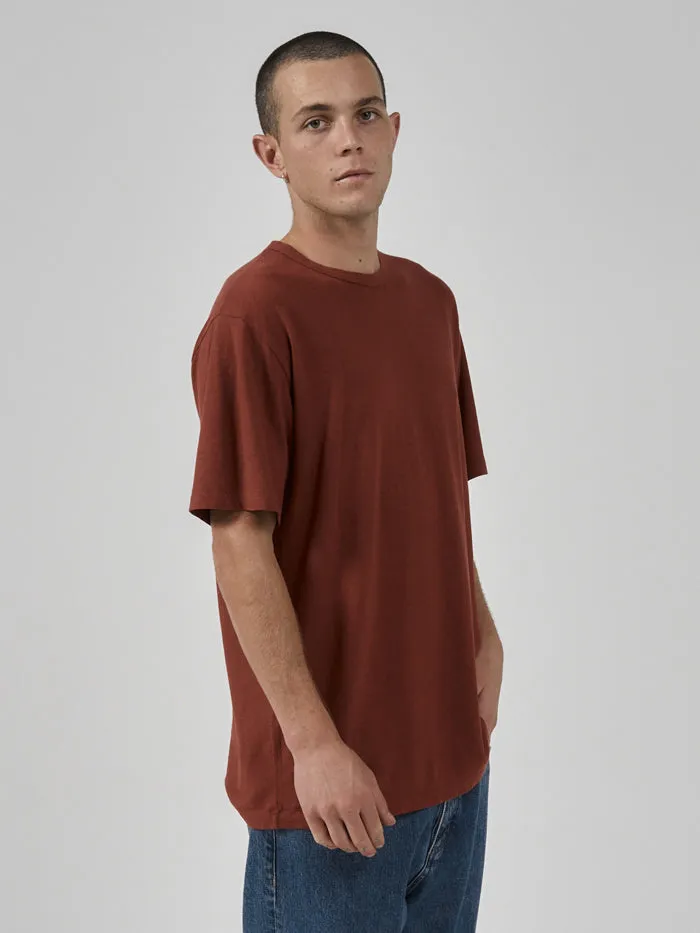 Hemp Thrills Embro Lightweight Merch FIt Tee - Burnt Henna sold by Thrills product image thumbnail 4