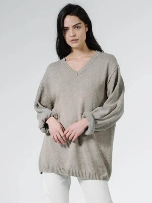 Mellow Slouch Knit - Oat Marle sold by Thrills