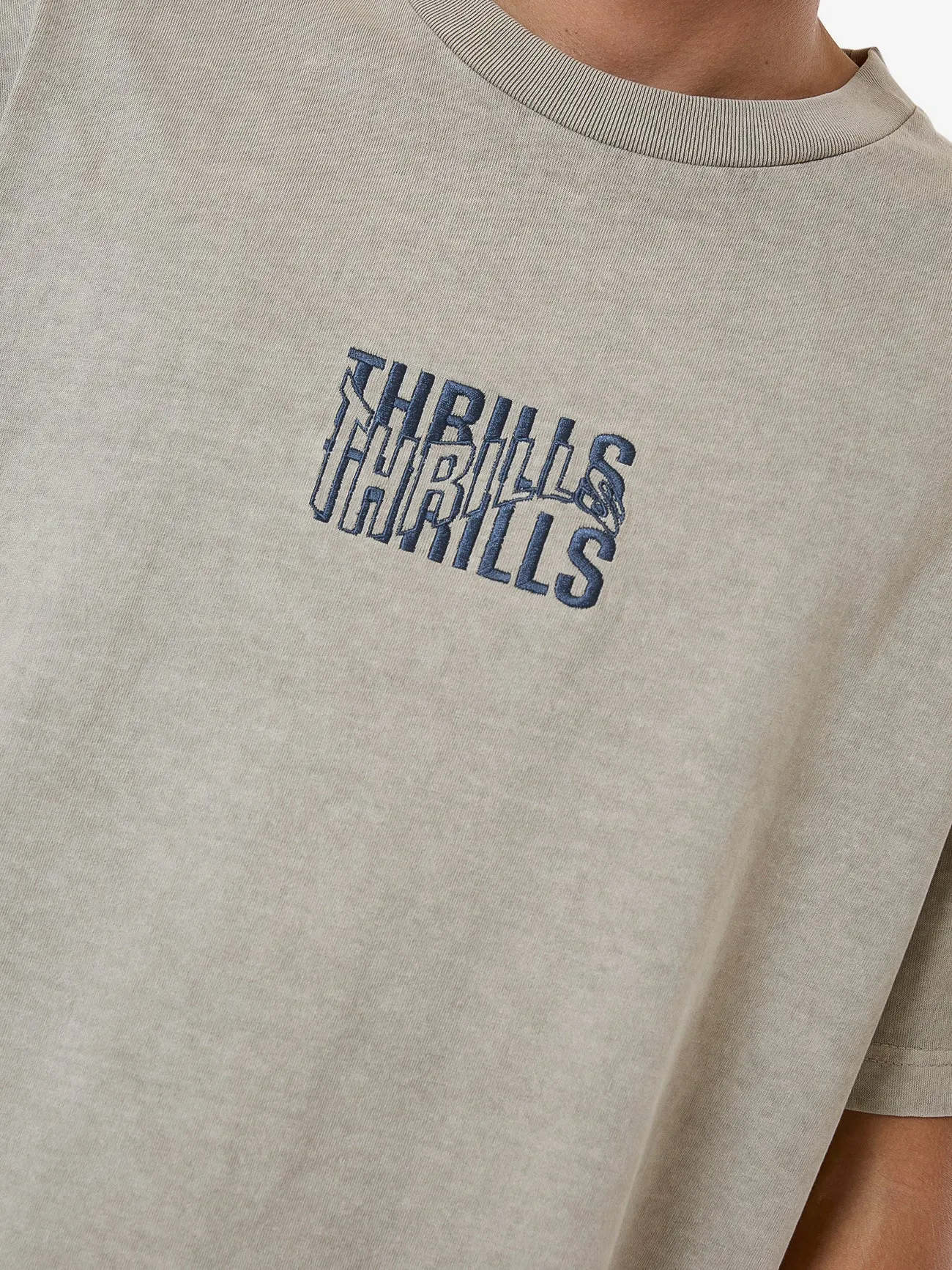 Warped State Embro Merch Fit Tee - Fog sold by Thrills product image thumbnail 2