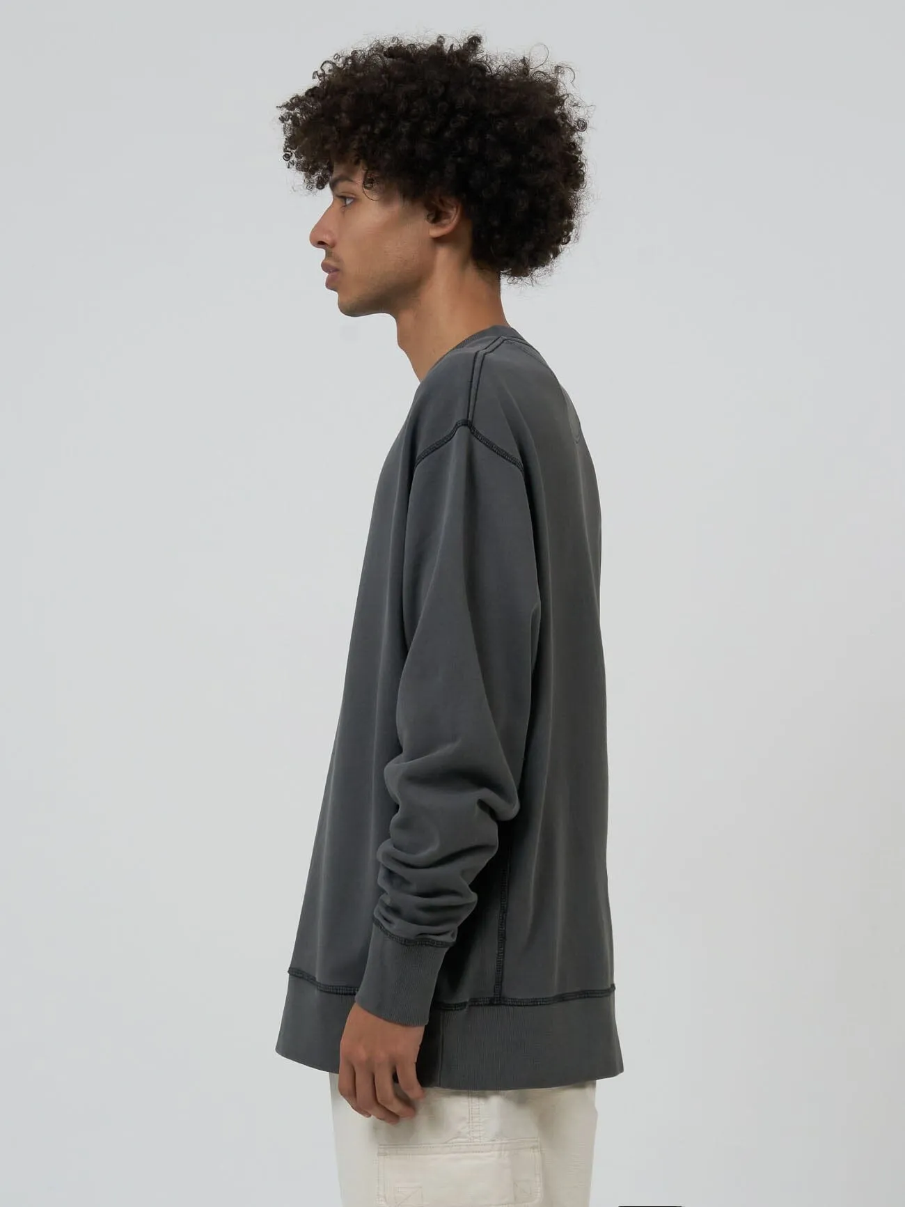 Minimal Thrills Oversize Crew - Merch Black sold by Thrills product image thumbnail 4