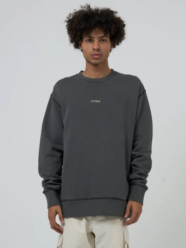 Minimal Thrills Oversize Crew - Merch Black sold by Thrills