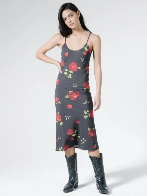 Enchanted Bias Dress - Black sold by Thrills