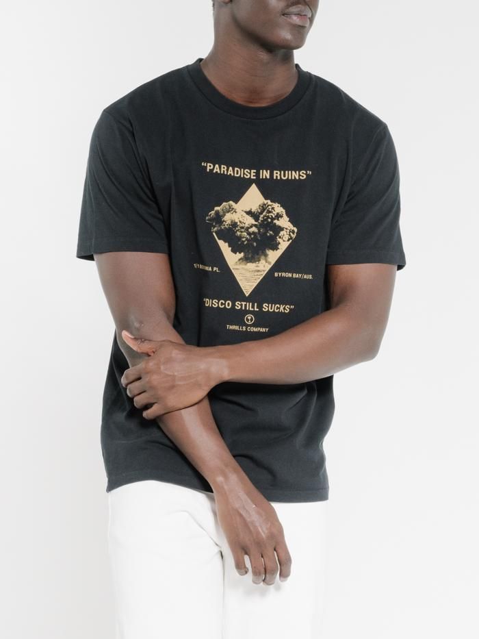 Disco Mush Merch Fit Tee - Black sold by Thrills
