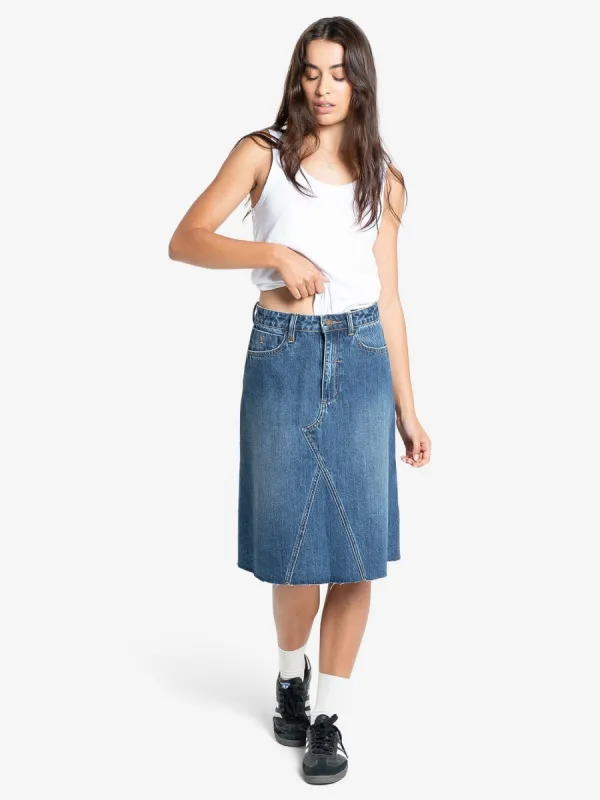 Cooper Skirt - Roadhouse Blue made by Thrills
