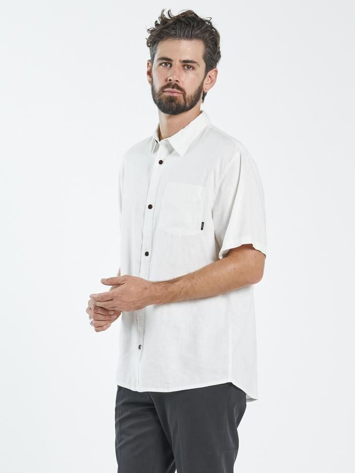 Hemp Minimal Thrills Short Sleeve Shirt - Dirty White sold by Thrills product image thumbnail 3