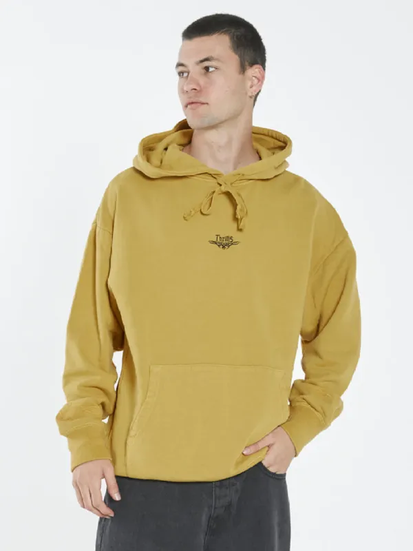 Lords Slouch Pull On Hood - Mineral Yellow made by Thrills