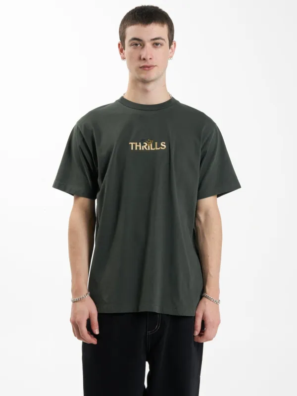Secret Garden Merch Fit Tee - Oil Green made by Thrills