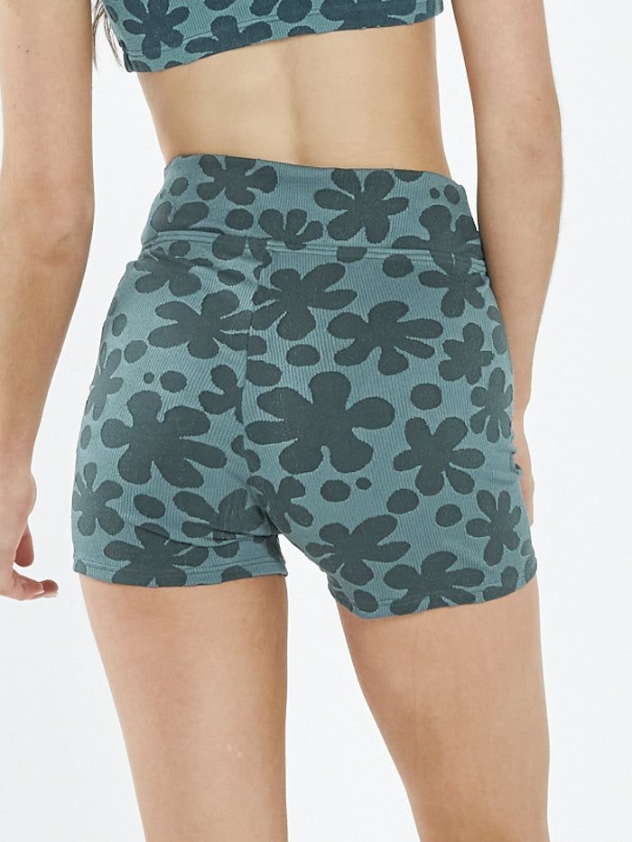 Layla Bike Short - Vintage Teal sold by Thrills product image thumbnail 2