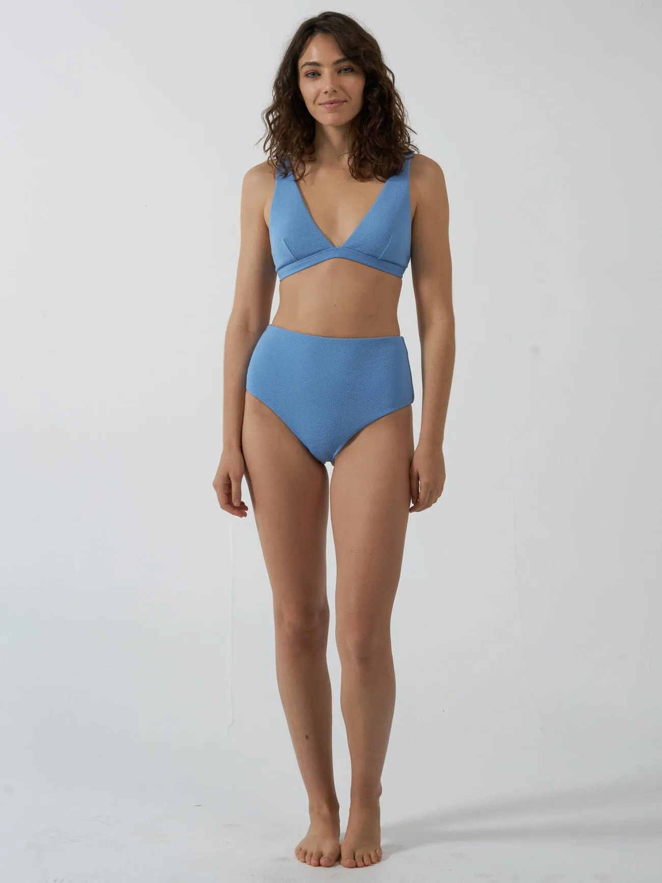 Adira High Waist Bikini Bottom - Postal Blue sold by Thrills product image thumbnail 5