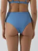 Adira High Waist Bikini Bottom - Postal Blue sold by Thrills