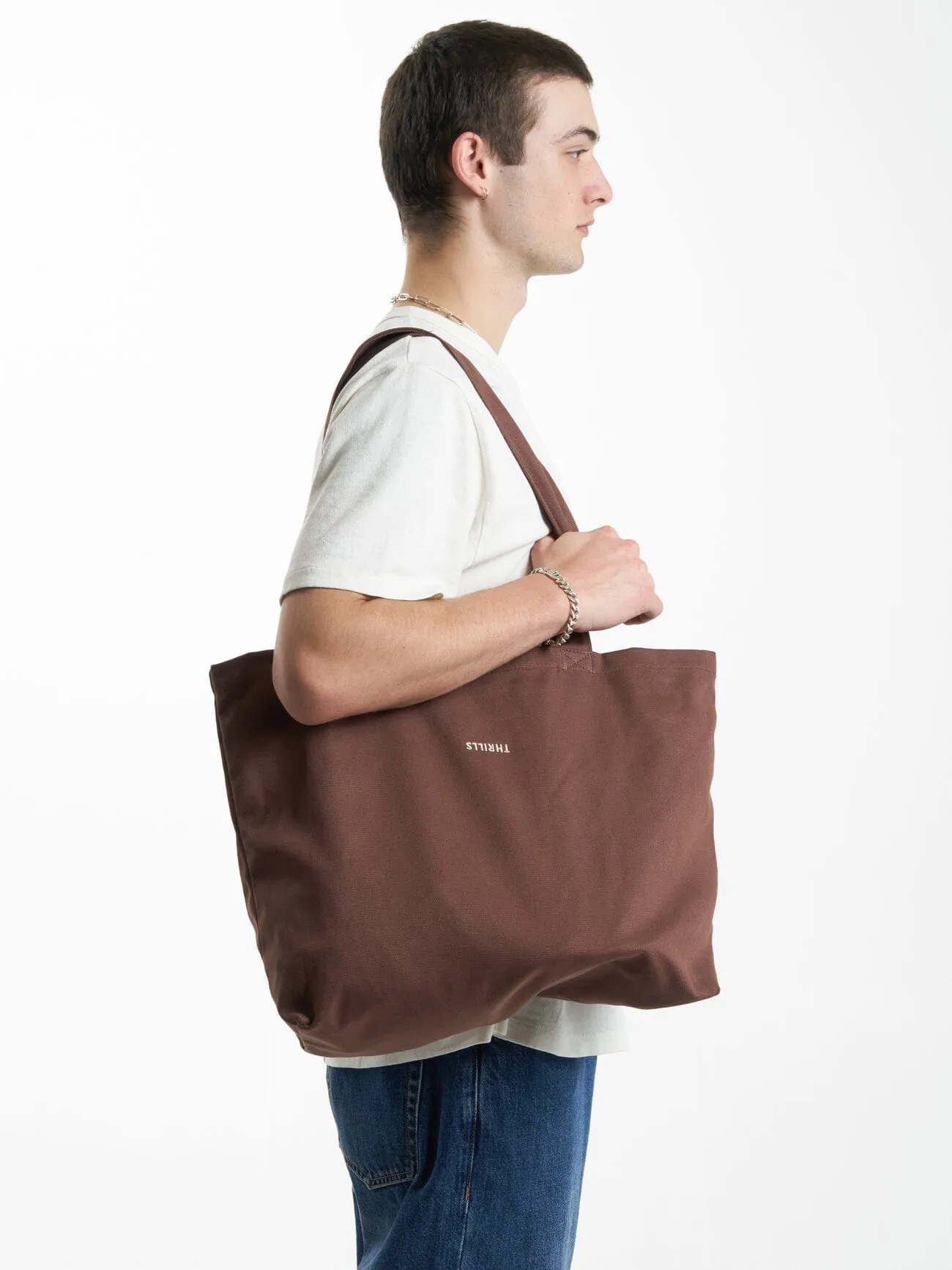 Minimal Thrills Tote - Chestnut sold by Thrills