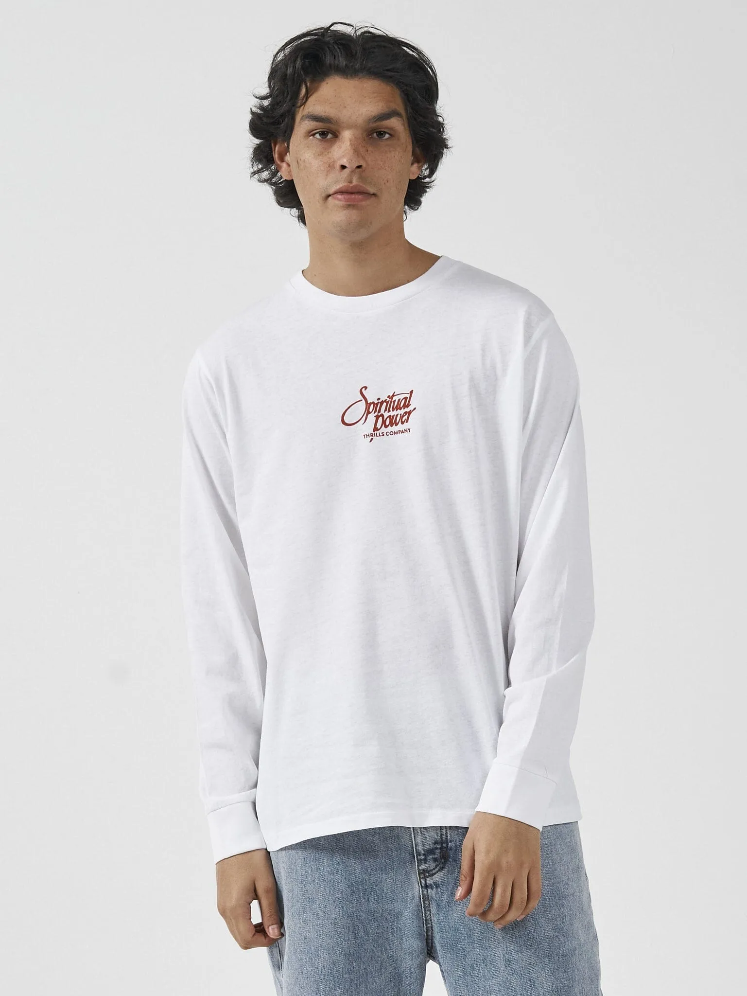 Harness Your Powers Merch Fit Long Sleeve Tee - White sold by Thrills