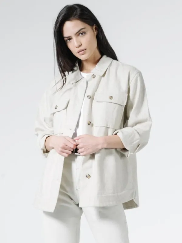 Tara Overshirt - Unbleached sold by Thrills
