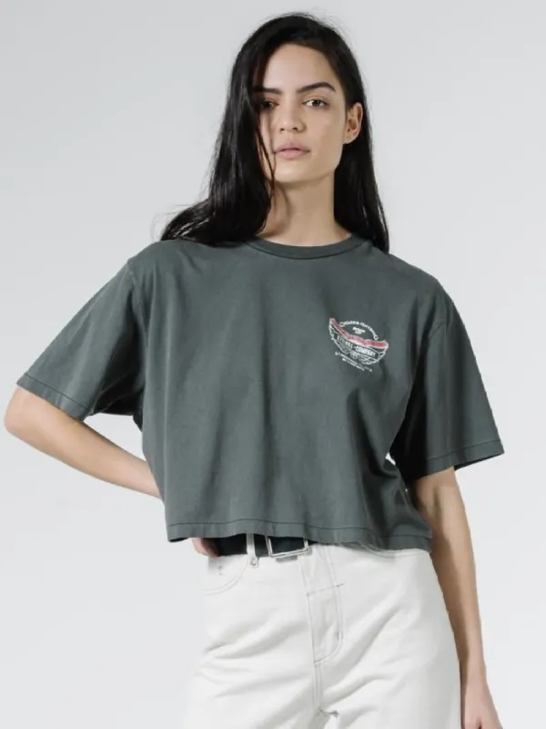 C&C Wings Merch Fit Crop Tee - Vintage Black sold by Thrills