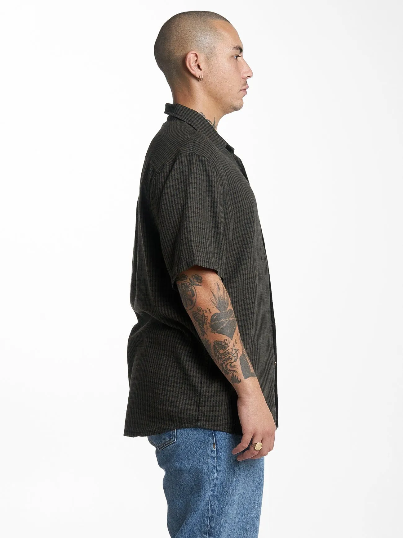 Ever Short Sleeve Shirt - Tarmac sold by Thrills product image thumbnail 4