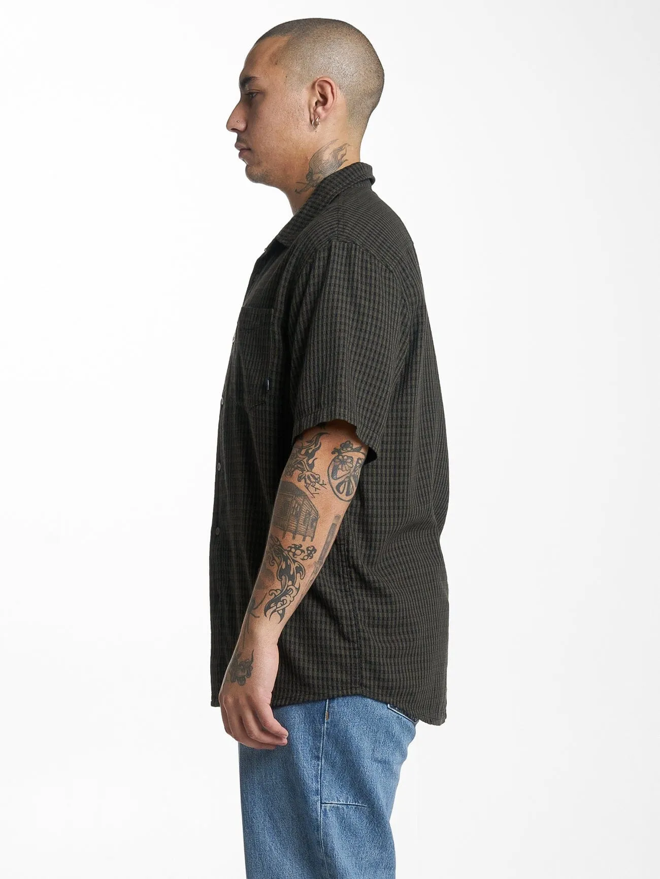 Ever Short Sleeve Shirt - Tarmac sold by Thrills product image thumbnail 3