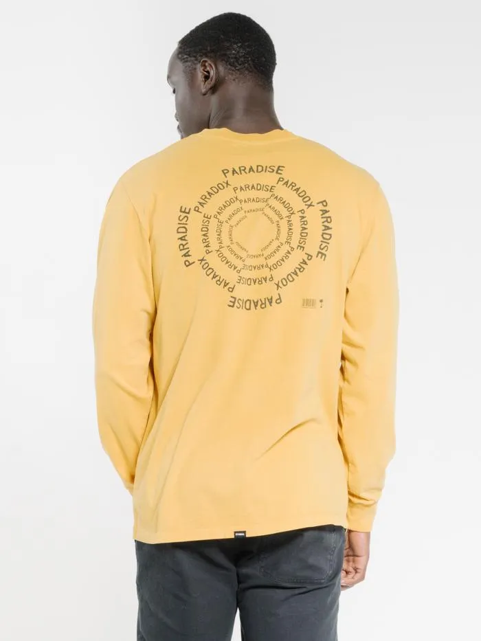 Paradise Paradox Merch Fit Long Sleeve Tee - Mineral Yellow sold by Thrills product image thumbnail 2