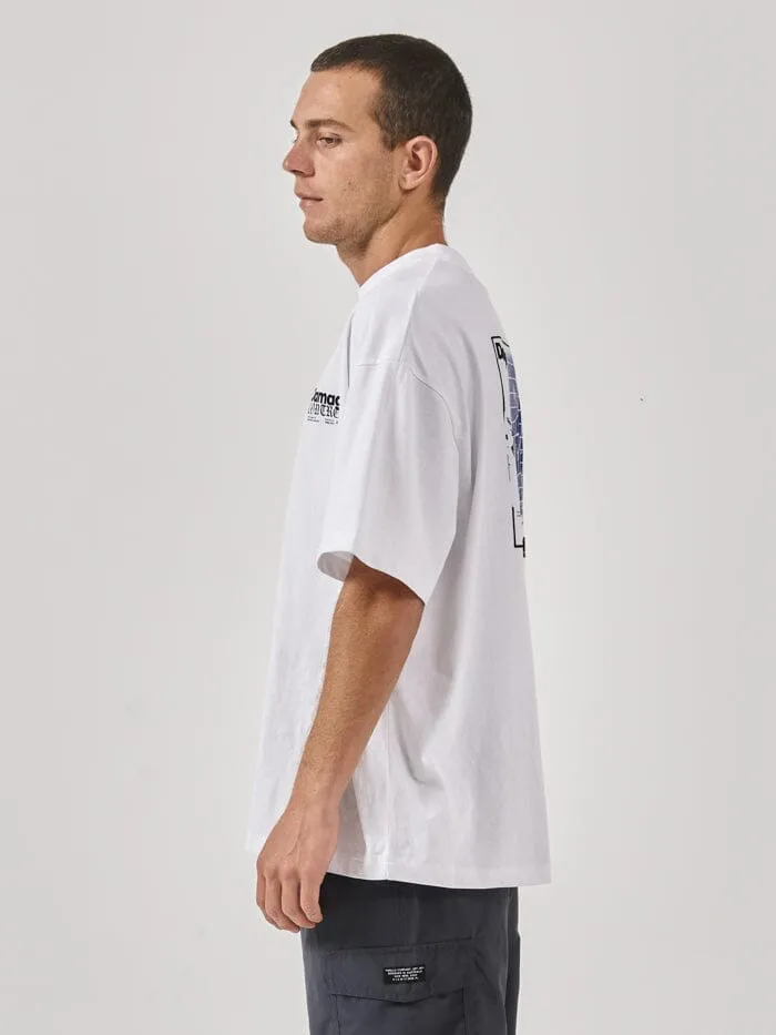 Damage Control Box Fit Oversized Tee - White sold by Thrills product image thumbnail 4
