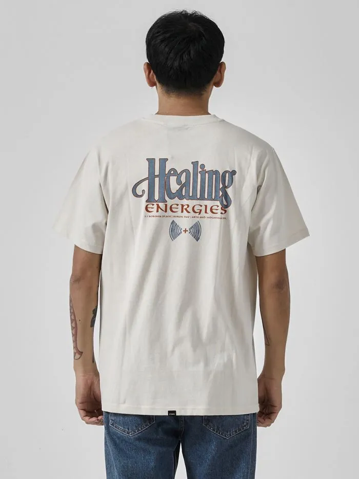 Healing Energies Merch Fit Tee - Heritage White sold by Thrills product image thumbnail 2