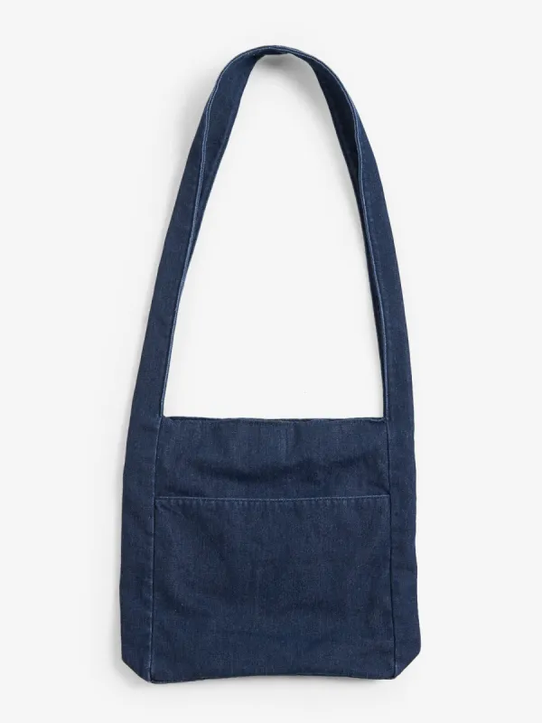 Denim Large Crossbody Bag - Indigo Rinse sold by Thrills