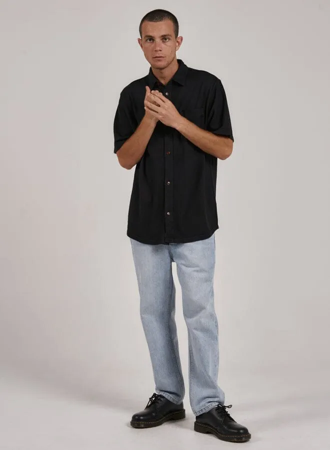 Hemp Thrills Oversized Short Sleeve Jersey Shirt - Black sold by Thrills product image thumbnail 5