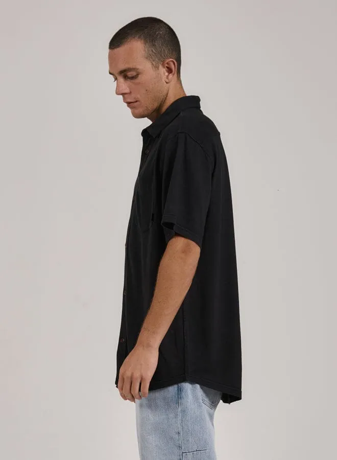 Hemp Thrills Oversized Short Sleeve Jersey Shirt - Black sold by Thrills product image thumbnail 3